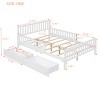 Wood Platform Bed with Guardrails and 2 Storage Drawers for Kids or Guest Room, No Box Spring Needed-Cuddlewood - 4 of 4