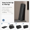 FURNIinspire Ottomans And Benches Modern 30 Inch Living Room Foldable Ottoman Storage Bench Entryway Foot Stool, Black, 15"*30"*15" - 4 of 4