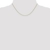 Black Bow Jewelry 0.65mm 10k Yellow Gold Diamond Cut Wheat Chain Necklace - 2 of 4