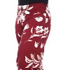 Women's Plus Size Flower Printed Palazzo Pants - White Mark - 2 of 3
