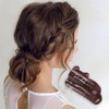 Unique Bargains Women's Fashion Cute Cat Hair Clips 3.35"x2.17"x1.89" Brown 1 Pc - 2 of 3