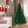 Angel Sar 8ft Christmas Tree with 1138 Branches, Realistic PVC Artificial Holiday Tree with Metal Base for Home, Office, or Party Decor, Green - 4 of 4