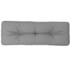 vidaXL Fabric Pallet Cushion - Contemporary Outdoor Pillow, Water Repellent, Comfortable Hollow Fiber Filling, 47.2"x15.7"x4.7" Gray - 4 of 4