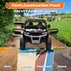 JOYRACER 24V Kids Ride on UTV with Remote Control, 2 Seater 2x200W Ride on Dump Truck For Big Kids, Black - 3 of 4
