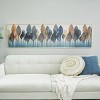 Porcelain Leaf Framed Wall Art with Gold Aluminum Frame Blue - CosmoLiving by Cosmopolitan - 3 of 4