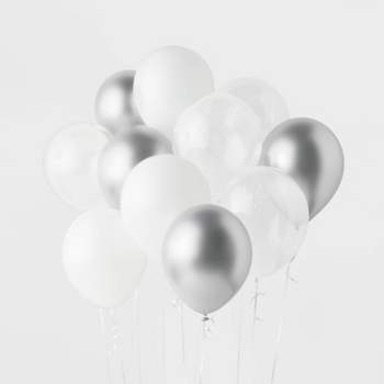 20ct Silver Chrome Balloons - Spritz™
