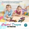 30" Large 3D Printed Dragon, Flexible Articulated Crystal Dragon Fidget Toy, Cool Big Dragon Toy, Huge 3D Printed Dragon Gift for Girls Boys Kids - 4 of 4