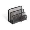 TRU RED 4 Compartment Wire Mesh Letter Holder Matte Blk TR57562-CC - 4 of 4