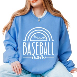 Simply Sage Market Women's Graphic Sweatshirt Baseball Mom Arch - 1 of 4