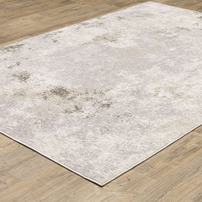 Nirvan Muted Abstract Indoor Area Rug Ivory/Beige - Captiv8e Designs, 6 of 13