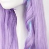 Unique Bargains Women's Curly Wigs 43" Purple with Wig Cap - 4 of 4