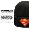 Beanie for Kids and Adults Winter Hat – Beanie with Superman Patch Licensed (One Size) - 4 of 4