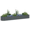 vidaXL Garden Raised Bed 157.5"x31.5"x17.3" Galvanized Steel Gray - 4 of 4