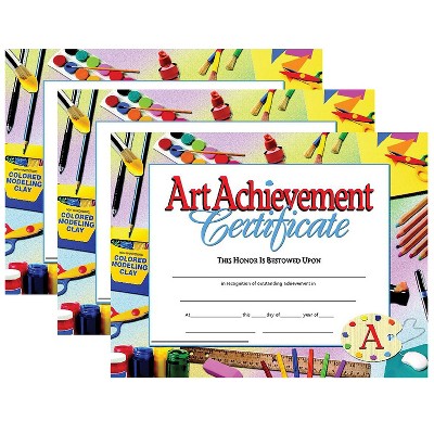 Flipside Hayes Publishing Art Achievement Certificate 30 Per Pack 3 Packs (H-VA670-3)