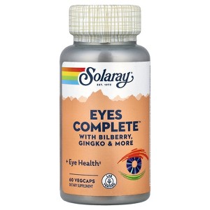 Solaray Eyes Complete™ with Bilberry, Gingko  & More, 60 VegCaps - 1 of 4