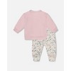 Deux par Deux Girl Organic Cotton Evolutive Pant and Long Sleeve Top Set Neutral Purple - 3 of 4