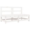 vidaXL Patio Lounge Set Outdoor Garden Furniture Set 6 Piece Solid Wood Pine - White Pine - 3 of 4