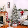 6.5' Prelit Snowy Mixed Pine Artificial Christmas Tree Clear Lights - National Tree Company - 2 of 4