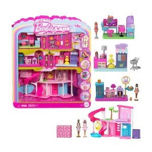 Mattel Barbie Mini Barbieland DreamHouse Playset with Dolls - 1 of 4