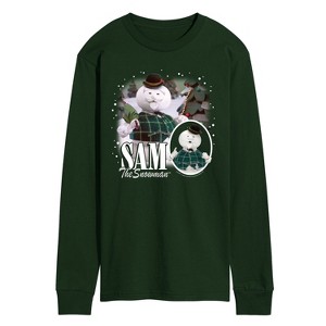 Men's - Rudolph - Sam The Snowman Bootleg Long Sleeve Graphic T-Shirt - 1 of 2
