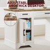 COZONY Farmhouse Office Desk with Storage, Wooden Writing Desk with Drawers for Home Office and Study - 4 of 4