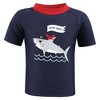 Hudson Baby Boys Swim Rashguard Set, Ahoy Mate Shark - image 3 of 4