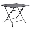vidaXL 3 Piece Patio Dining Set Steel Anthracite - 3 of 4