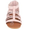 bebe Toddler Girls' Sandals - Open Toe Flat Sandals Comfy Summer Flats for Toddler and Little Kids - 4 of 4
