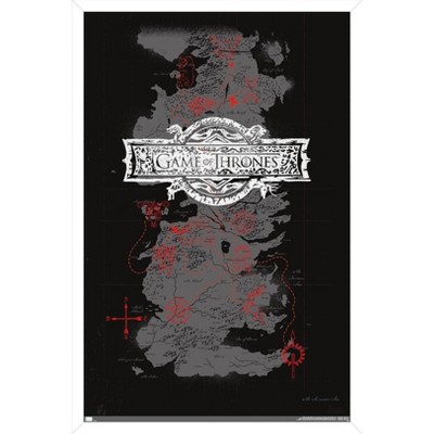 Trends International Game Of Thrones Map Framed Wall Poster Prints   GUEST 525d424c 493b 46c2 9d8e D063c2cacb08