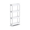 Apex Vanguards White Rolling Laundry Shelving Basket - 2 of 3