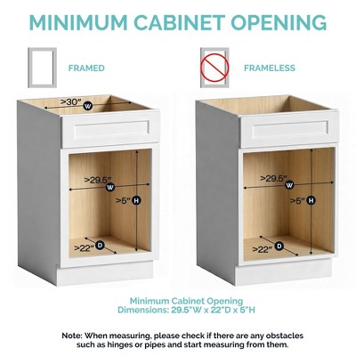 HomLux Pull Out Cabinet Organizer with Soft Close 28.5-W x 21-in D Cabinet Drawers Slide Out for Kitchen Base Cabinet — фото 3