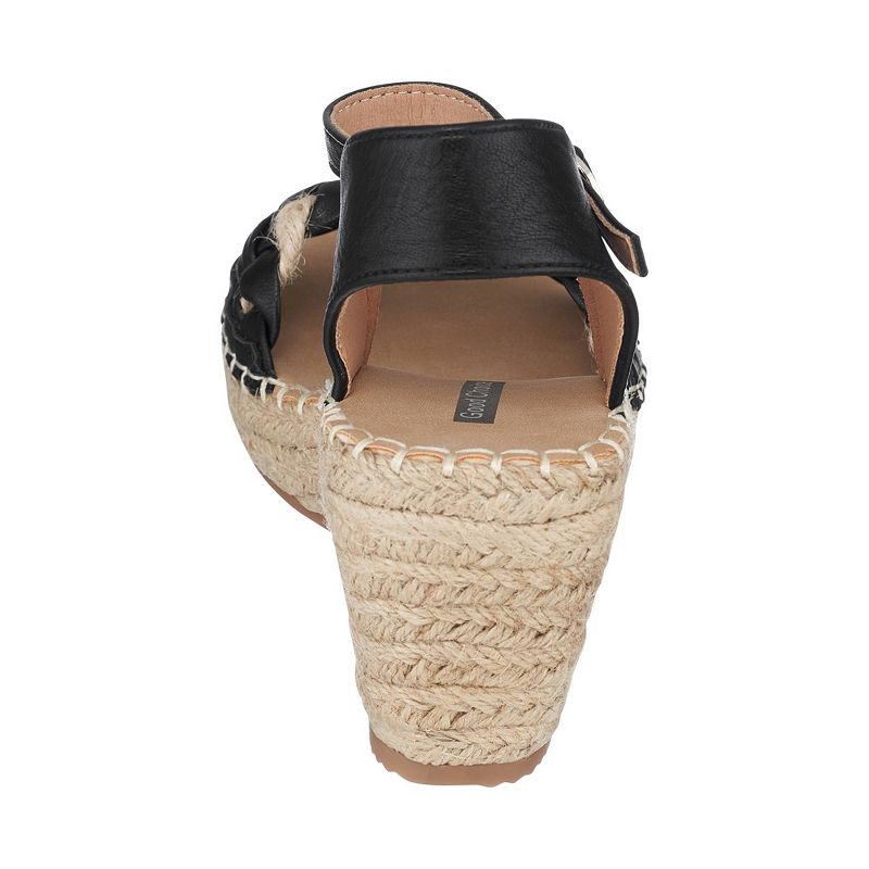 GC Shoes Cati Woven Espadrille Comfort Slingback Wedge Sandals, 3 of 6