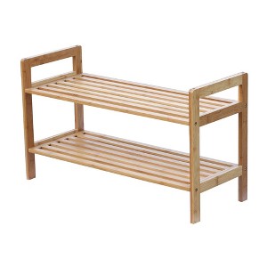 Oceanstar 2 Tier  Shoe Rack, Square - 1 of 4