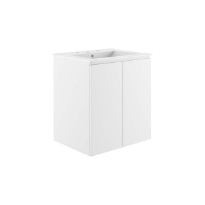Modway Bryn 24Inch Wall-Mount Bathroom Vanity - 1 of 4