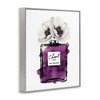 Stupell Industries Glam Perfume Purple Watercolor Effect Flower Blossom Black Framed Giclee Art - 3 of 4