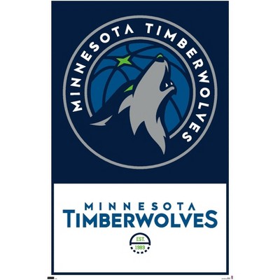 Trends International Nba Minnesota Timberwolves - Logo 21 Framed Wall ...