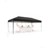 10x20 FT Pop Up Canopy Tent, Commercial Instant Canopy with 210D Oxford Fabric, Heavy Duty Steel Frame, Black - 2 of 4
