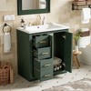 Okak 30" Multi-function Bathroom Vanity with Ceramic Sink, Freestanding Large Storage Bathroom Cabinet with Soft Closing Doors & 3 Drawers - 4 of 4