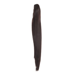 Unique Bargains Long Straight Hair Wig Hair Clips 21.65" Length 1 Pc - 1 of 4