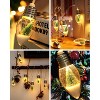 Aoibox 2 Pack Christmas Snow Globe String Lights 6.6 FT Acrylic Bulbs Indoor Outdoor Decor for Tree Fireplace Bedroom Patio - 2 of 4