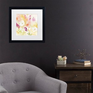 Trademark Fine Art Sheila Golden White Blossom Composition Matted Framed Art - 1 of 4