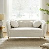 Emilio 64.6" Wide Loveseat for Living Room and Bedroom with Metal Legs | ARTFUL LIVING DESIGN-BEIGE - 3 of 4