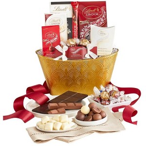 GreatFoods Lindt Deluxe Luxury Chocolate Basket Gift Basket Delivery for Holidays, Corporate, Congratulations, Appreciation and Thank You - 1 of 4