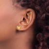 Black Bow Jewelry Kids 12mm Textured Butterfly Post Earrings in 14k Yellow Gold - 3 of 4