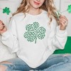 Simply Sage Market Women's Graphic Sweatshirt Leopard Shamrock St. Patrick's Day - 2 of 3