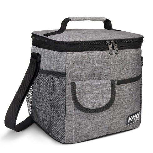 Adult Lunch Box Insulated Lunch Bag Large Cooler Tote - Black / Large