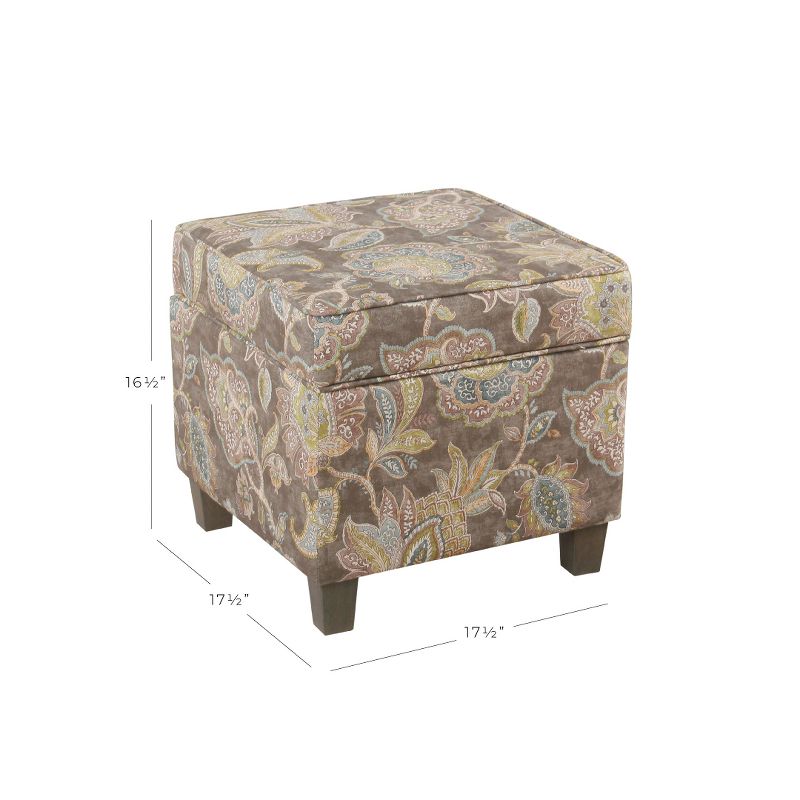 Cole Classics Square Storage Ottoman with Lift Off Top - HomePop, 3 of 13