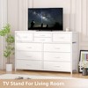 Dresser for Bedroom, Wide Dressers & Chest of Drawers for Closet, 47 inch TV Stand with Big Storage - 2 of 4