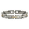 Black Bow Jewelry 11mm Multi-Finish Titanium Link Bracelet - 8.5 Inch - 3 of 4