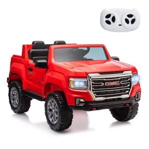 24V 2-Seater Licensed GMC Ride-On Truck Car – Battery Powered Electric Kids Vehicle with Remote Control, LED Lights, MP3 & Suspension - 1 of 4